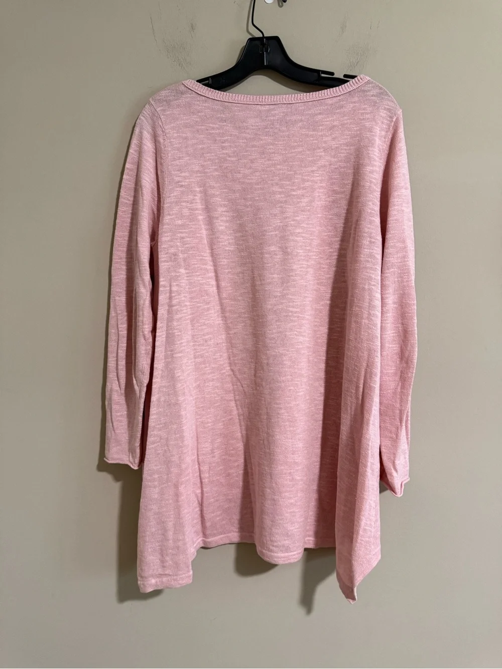 Eileen Fisher Pale Pink Long-Sleeve Tunic